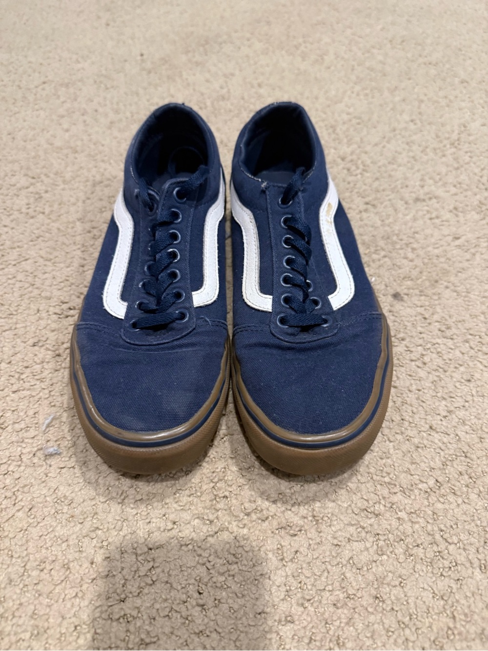 Men’s vans blue and khaki size 8